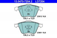 Sada brzdových destiček ATE Ceramic 13.0470-7204 (AT LD7204)