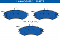 Sada brzdových destiček ATE 13.0460-5875 (AT 605875) - HYUNDAI, KIA Sada brzdových destiček ATE 13.0460-5875 (AT 605875) - HYUNDAI, KIA