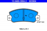 Sada brzdových destiček ATE 13.0460-3904 (AT 603904) - FIAT