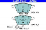 Sada brzdových destiček ATE Ceramic 13.0470-7166 (AT LD7166) - AUDI