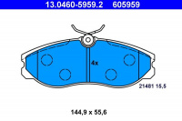 Sada brzdových destiček ATE 13.0460-5959 (AT 605959) - FORD, NISSAN