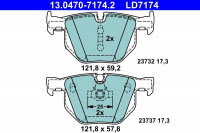 Sada brzdových destiček ATE Ceramic 13.0470-7174 (AT LD7174) - BMW