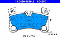 Sada brzdových destiček ATE 13.0460-4850 (AT 604850) - AUDI, VW