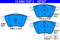 Sada brzdových destiček ATE 13.0460-7227 (AT 607227) - AUDI, SEAT, VW Sada brzdových destiček ATE 13.0460-7227 (AT 607227) - AUDI, SEAT, VW