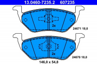 Sada brzdových destiček ATE 13.0460-7235 (AT 607235) - FORD, MAZDA Sada brzdových destiček ATE 13.0460-7235 (AT 607235) - FORD, MAZDA