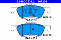 Sada brzdových destiček ATE 13.0460-7234 (AT 607234) - FORD, MAZDA Sada brzdových destiček ATE 13.0460-7234 (AT 607234) - FORD, MAZDA