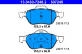 Sada brzdových destiček ATE 13.0460-7248 (AT 607248) - RENAULT