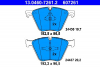 Sada brzdových destiček ATE 13.0460-7261 (AT 607261)