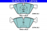 Sada brzdových destiček ATE Ceramic 13.0470-7216 (AT LD7216) - BMW