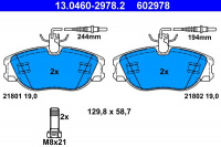 Sada brzdových destiček ATE 13.0460-2978 (AT 602978) - CITROËN, FIAT, PEUGEOT Sada brzdových destiček ATE 13.0460-2978 (AT 602978) - CITROËN, FIAT, PEUGEOT