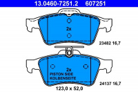 Sada brzdových destiček ATE 13.0460-7251 (AT 607251) - RENAULT Sada brzdových destiček ATE 13.0460-7251 (AT 607251) - RENAULT