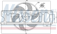 Ventilátor chladiče NISSENS 85253
