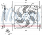 Ventilátor chladiče NISSENS 85869