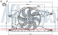 Ventilátor chladiče NISSENS 85258 Ventilátor chladiče NISSENS 85258
