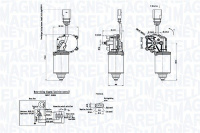 Motor stěračů MAGNETI MARELLI TGE530MM (064053012010) Motor stěračů MAGNETI MARELLI TGE530MM (064053012010)