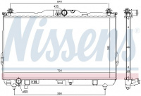 Chladič motoru NISSENS 675017 Chladič motoru NISSENS 675017