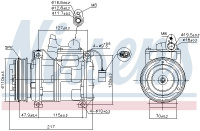 Kompresor klimatizace NISSENS 89147 Kompresor klimatizace NISSENS 89147