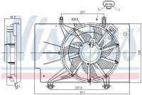 Ventilátor chladiče NISSENS 85752 Ventilátor chladiče NISSENS 85752