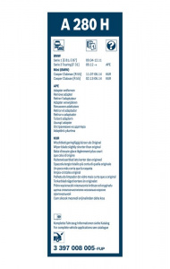 Stěrač BOSCH Aerotwin (BO 3397008005) - 280mm