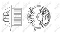 Elektromotor, vnitřní ventilátor NRF 34169