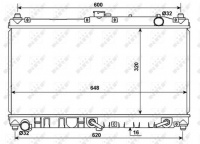 Chladič, chlazení motoru NRF 53977 Chladič, chlazení motoru NRF 53977