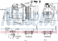 Kompresor klimatizace NISSENS 89606