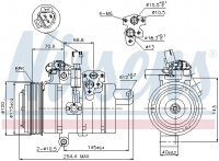 Kompresor klimatizace NISSENS 89607 Kompresor klimatizace NISSENS 89607