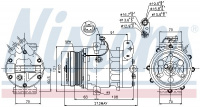 Kompresor klimatizace NISSENS 89037