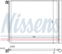 Chladič klimatizace NISSENS 940339 Chladič klimatizace NISSENS 940339