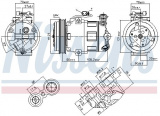 Kompresor klimatizace NISSENS 890185