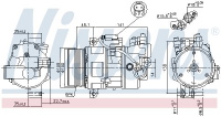 Kompresor klimatizace NISSENS 89043