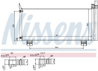 Chladič klimatizace NISSENS 940344 Chladič klimatizace NISSENS 940344