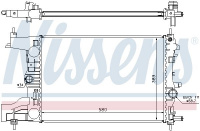 Chladič motoru NISSENS 630726 Chladič motoru NISSENS 630726
