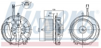 Vnitřní ventilátor NISSENS 87256