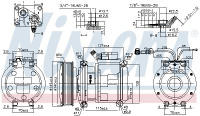 Kompresor klimatizace NISSENS 89752 Kompresor klimatizace NISSENS 89752