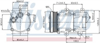Kompresor klimatizace NISSENS 89046