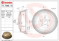 Brzdový buben BREMBO 14.7088.10 Brzdový buben BREMBO 14.7088.10