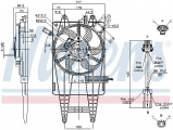 Ventilátor chladiče NISSENS 85162