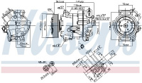 Kompresor klimatizace NISSENS 890264