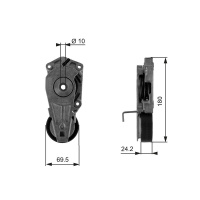Napínací kladka GATES (GT T38405) - MINI Napínací kladka GATES (GT T38405) - MINI