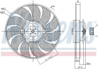 Ventilátor chladiče NISSENS 85786