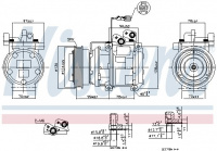 Kompresor klimatizace NISSENS 89166 Kompresor klimatizace NISSENS 89166