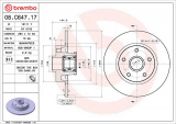Brzdový kotouč BREMBO 08.C647.17
