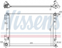 Chladič, chlazení motoru NISSENS 606603 Chladič, chlazení motoru NISSENS 606603