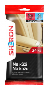 Ubrousky na kůži SHERON - 24 ks