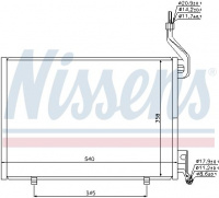 Chladič klimatizace NISSENS 940107 Chladič klimatizace NISSENS 940107