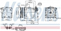 Kompresor klimatizace NISSENS 89203
