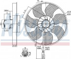 Ventilátor chladiče NISSENS 85957