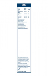 Sada stěračů BOSCH (BO 3397118309) - 600mm + 600mm