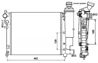 Chladič, chlazení motoru NRF 58067